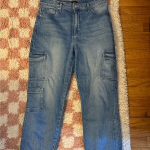 Express Women’s Light Blue Cargo Jeans